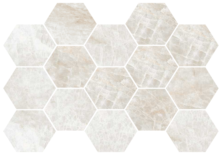 Kraken Matte Hexagon Mosaic 3 x 3 - 12.75 x 8.75